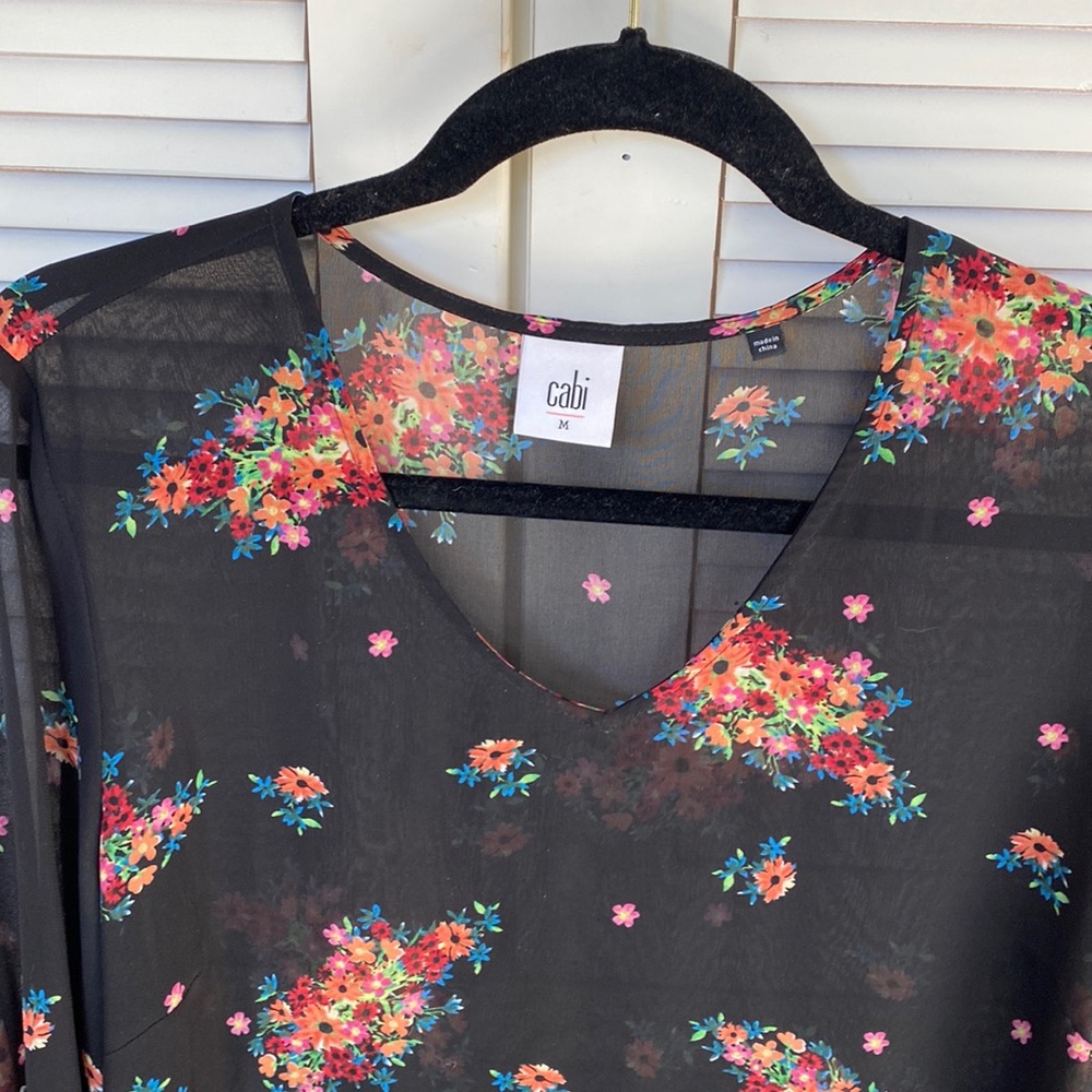 This weekend only-sheer floral top